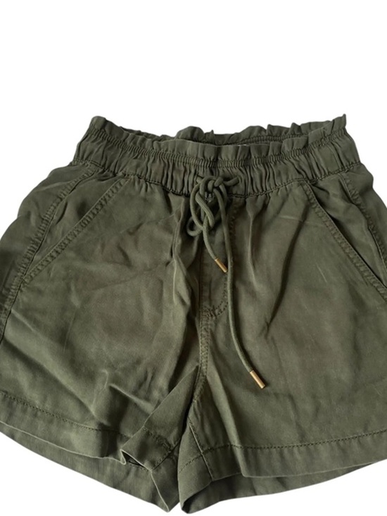 LOFT Pants - LOFT Olive Green Drawstring High-Waist Shorts Women’s Size Medium